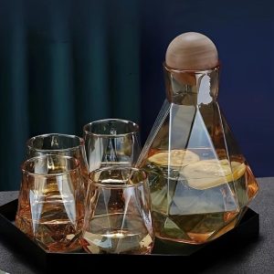 Glass mug.Transparent